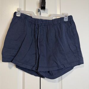 GAP Navy Blue Casual Pull-On Shorts Women’s Size Large Elastic Waist Pockets
